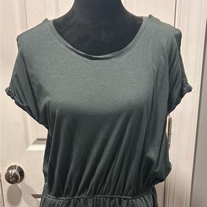 Jersey dress grey with pockets